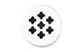 FR-Designgitter-starline-CROSS-160x160-mm-CIRCLE-Glas-Satin-White-Pure-78312677 gallery number 1